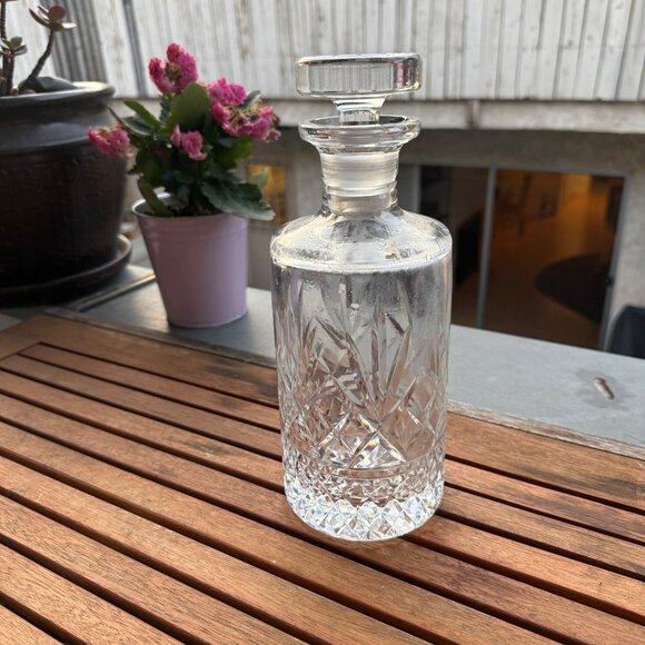 Vintage Cut Crystal Decanter With Stopper - Picture 1 of 4